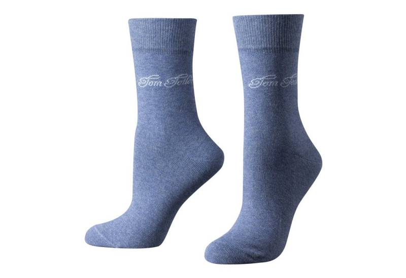 TOM TAILOR Socken 9702434042 Tom Tailor 2er Pack Basic Women Socks 9702 434 light denim melange Doppelpack Strümpfe Socken von TOM TAILOR