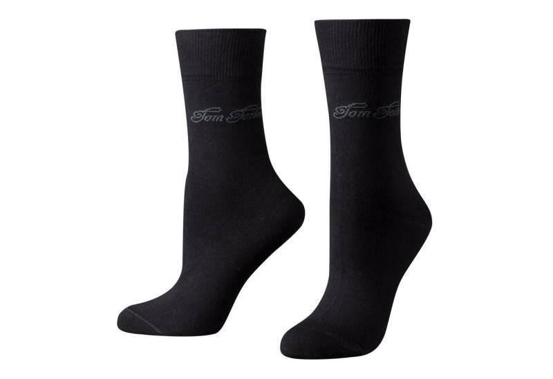 TOM TAILOR Socken 9702610042 Tom Tailor 2er Pack Basic Women Socks 9702 610 black schwarz Doppelpack Strümpfe Socken von TOM TAILOR