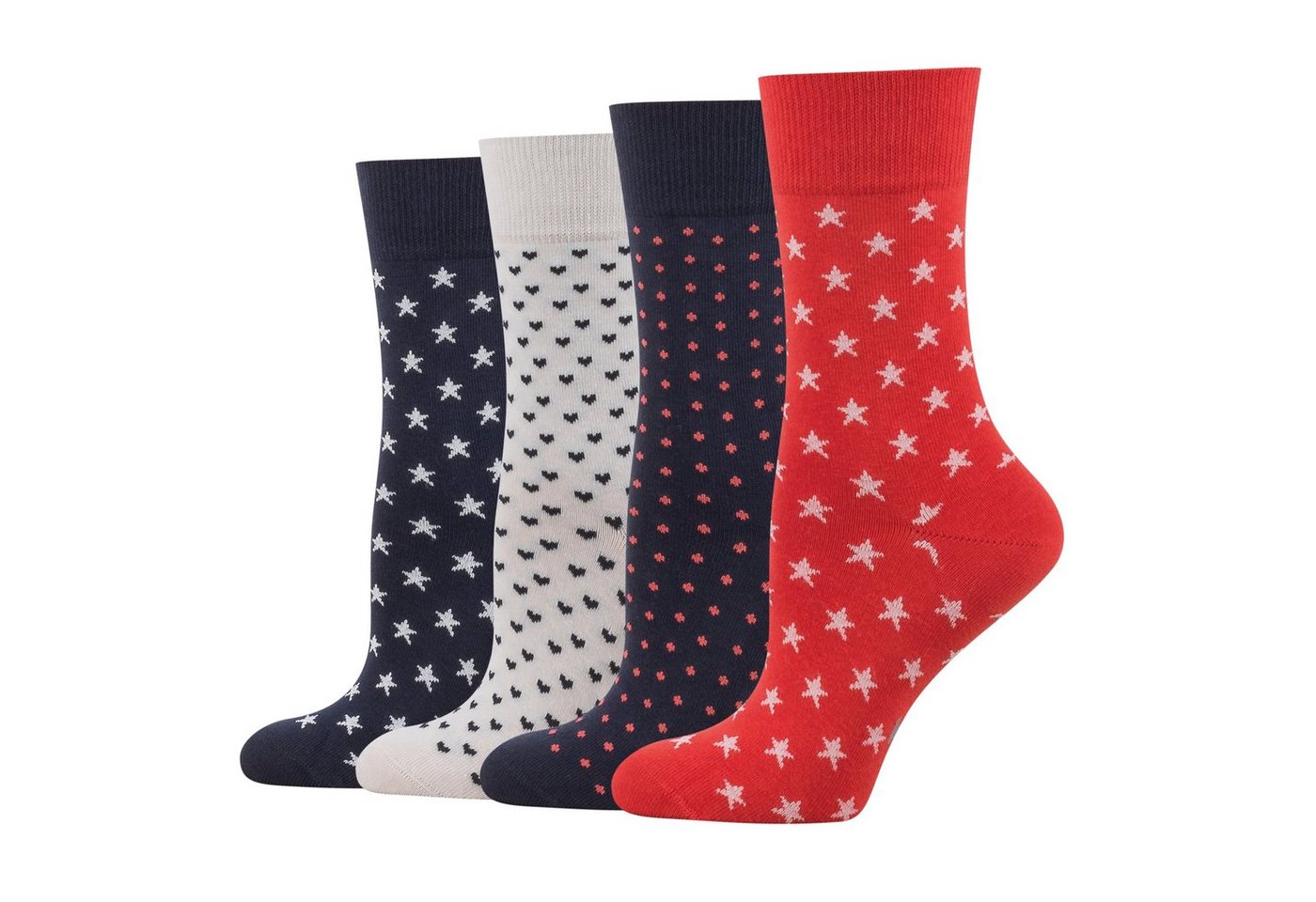 TOM TAILOR Socken 97173X545042 Socken-Geschenk-Set für Damen 4er Pack Strümpfe als Weihnachtsgeschenk zum Nikolaus von TOM TAILOR