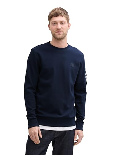 TOM TAILOR Softtouch Strickpullover mit Seide, Dove Blue, L von TOM TAILOR