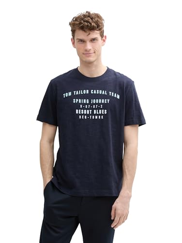 TOM TAILOR Softtouch Strickpullover mit Seide, Sky Captain Blue, XL von TOM TAILOR