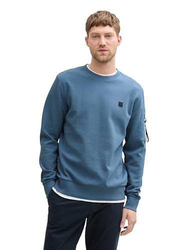 TOM TAILOR Softtouch Strickpullover mit Seide, Tarmac Grey, XXL von TOM TAILOR