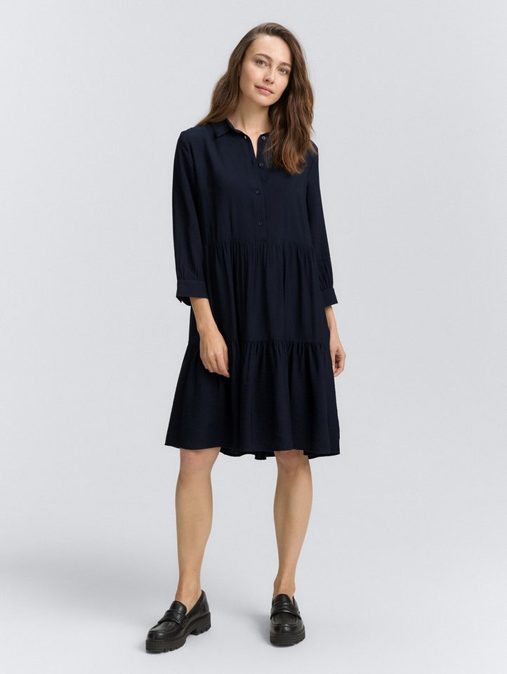 TOM TAILOR Sommerkleid Kleider & Jumpsuits Crinkle Kleid mit Volants von TOM TAILOR