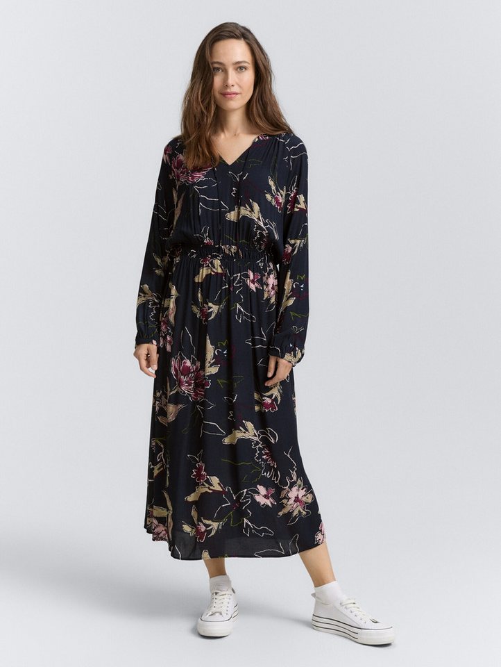 TOM TAILOR Sommerkleid Kleider & Jumpsuits Maxi-Kleid mit Blumenmuster von TOM TAILOR