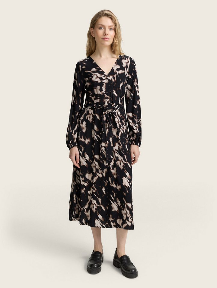 TOM TAILOR Sommerkleid Midi-Wickelkleid mit Muster Midi-Wickelkleid mit Muster von TOM TAILOR