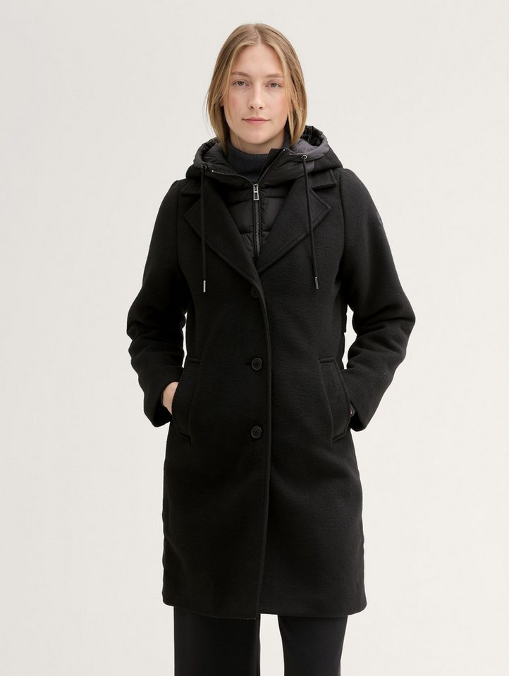 TOM TAILOR Steppmantel 2-in-1 Look Wintermantel von TOM TAILOR