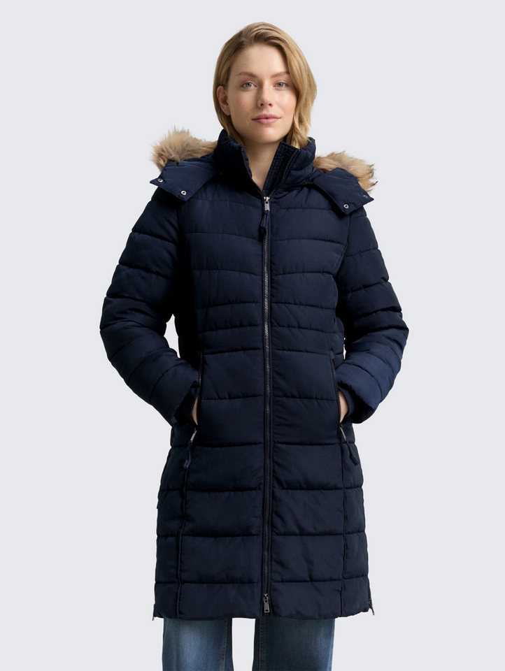 TOM TAILOR Steppmantel Jacken Puffer-Mantel mit abnehmbarer Kapuze von TOM TAILOR