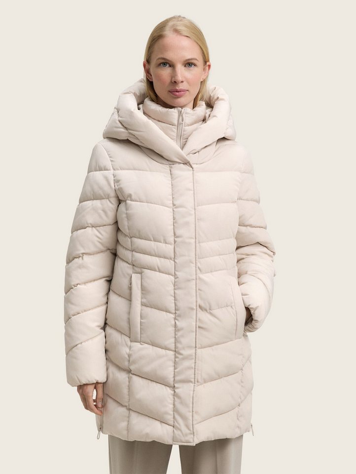 TOM TAILOR Steppmantel Puffer-Mantel im 2-in-1-Look Puffer-Mantel im 2-in-1-Look von TOM TAILOR