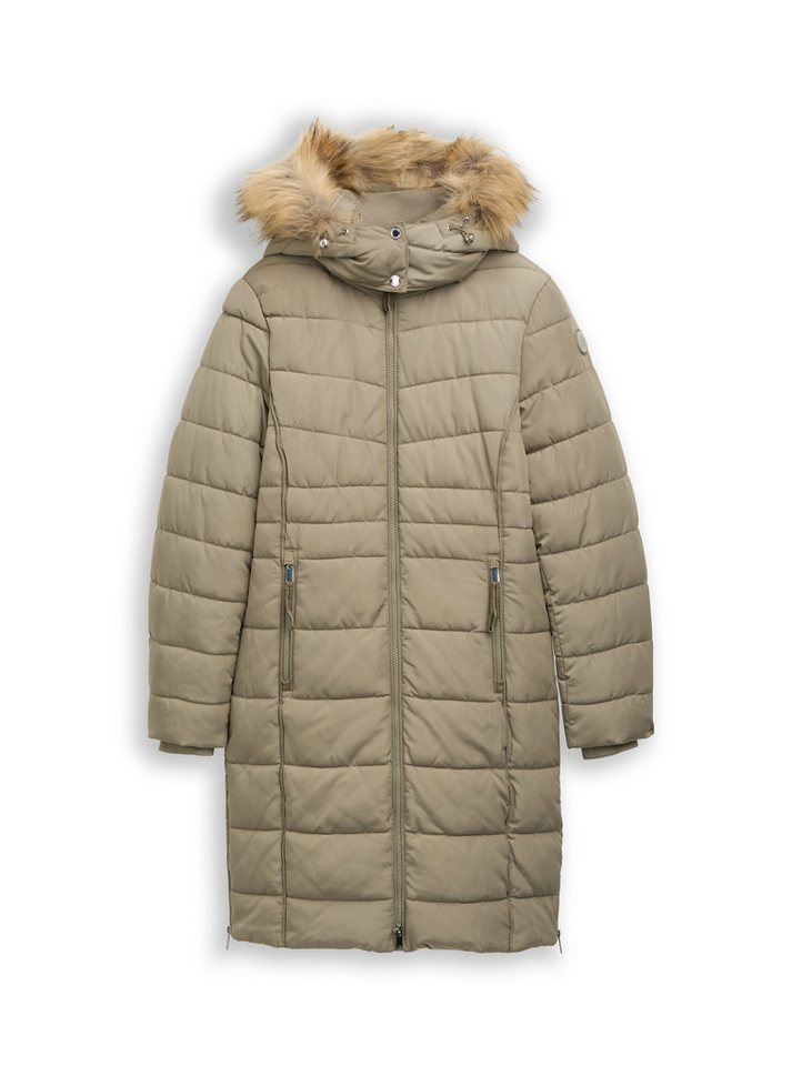 TOM TAILOR Steppmantel Puffer-Mantel mit abnehmbarer Kapuze von TOM TAILOR