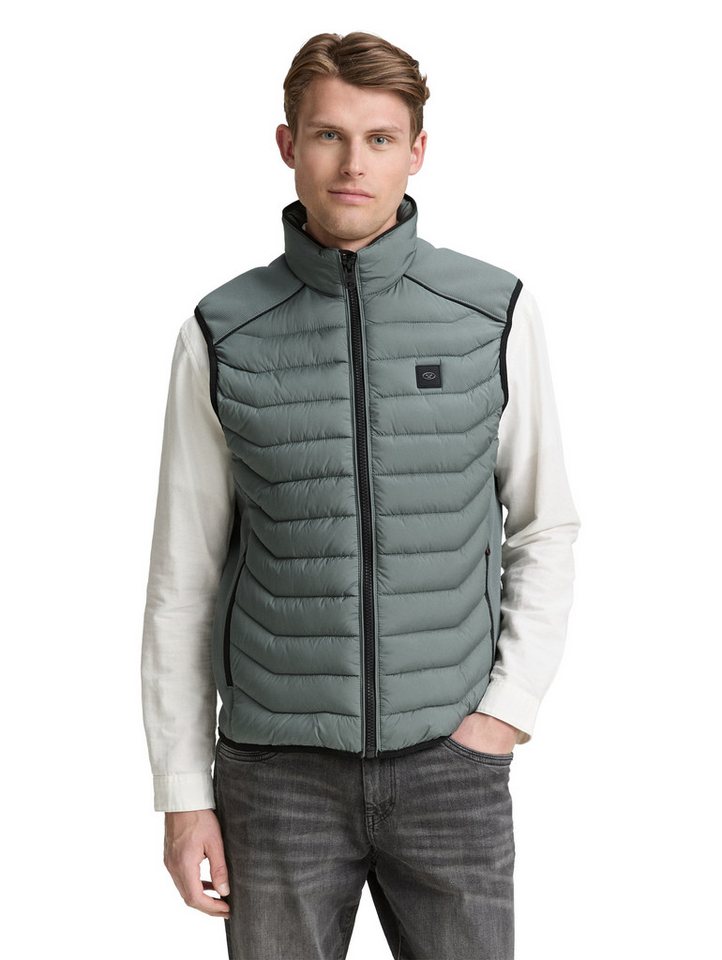 TOM TAILOR Steppweste mit Logo Stickerei von TOM TAILOR