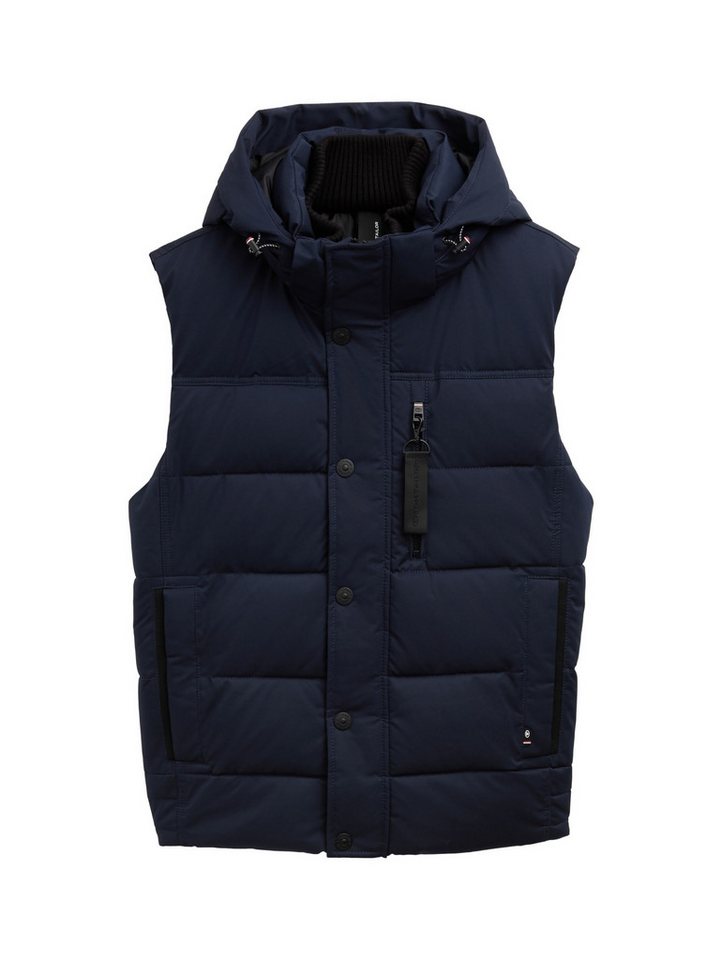 TOM TAILOR Steppweste puffer vest with hoo von TOM TAILOR