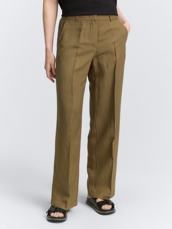 TOM TAILOR Stoffhose Hosen & Chino TTLEA Wide Leg Hose mit Leinenanteil von TOM TAILOR