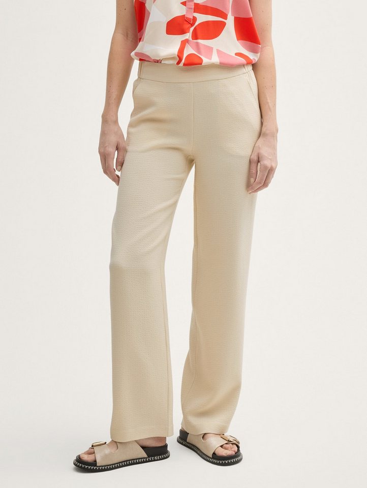 TOM TAILOR Stoffhose TTLEA Seersucker Straight Hose TTLEA Seersucker Straight Hose von TOM TAILOR