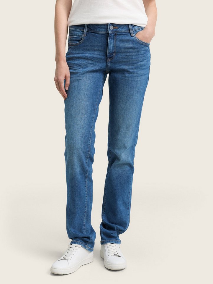 TOM TAILOR Straight-Jeans Jeanshosen TTLIVA STRAIGHT Jeans von TOM TAILOR