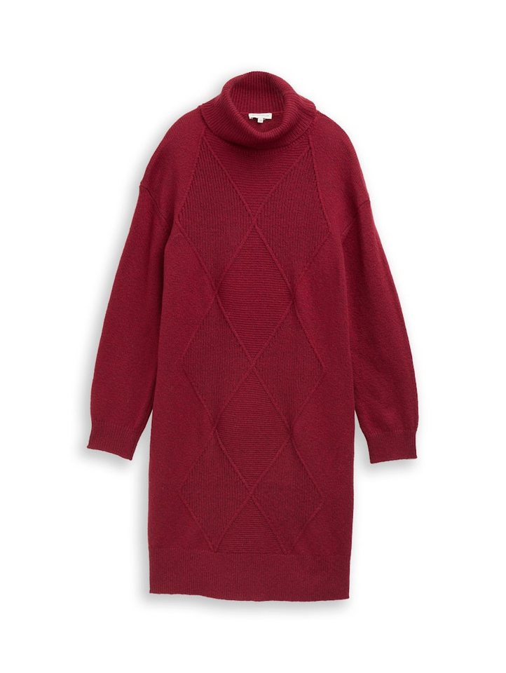 TOM TAILOR Strandkleid Strickkleid Rollkragen mit Seitenschlitzen von TOM TAILOR