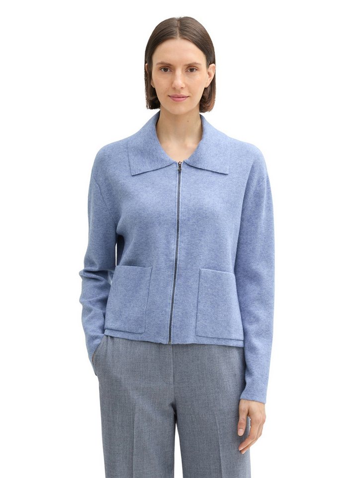 TOM TAILOR Strickjacke Strickjacke mit Reißverschluss TOM TAILOR Strickjacke Strickjacke mit Reißverschluss von TOM TAILOR