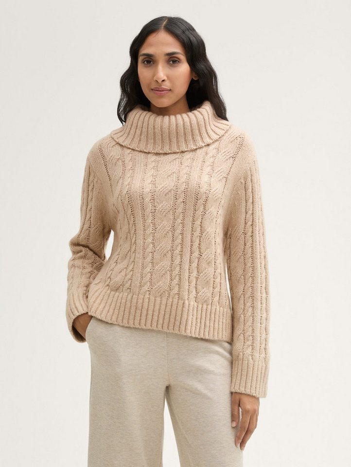 TOM TAILOR Strickpullover Lockerer Pullover mit recycelter Wolle Lockerer Pullover mit recycelter Wolle von TOM TAILOR