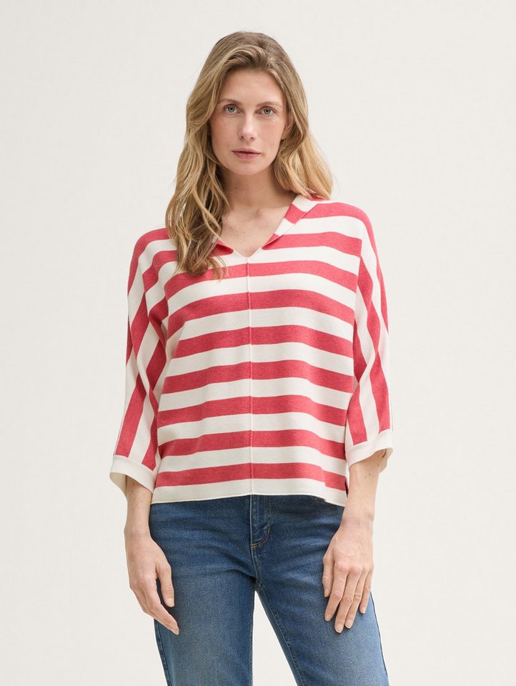 TOM TAILOR Strickpullover Loose Fit Strickpullover mit Kapuze Loose Fit Strickpullover mit Kapuze von TOM TAILOR