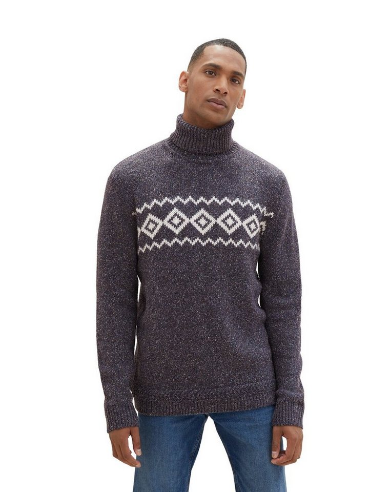 TOM TAILOR Strickpullover NEP TURTLENECK mit Wolle von TOM TAILOR