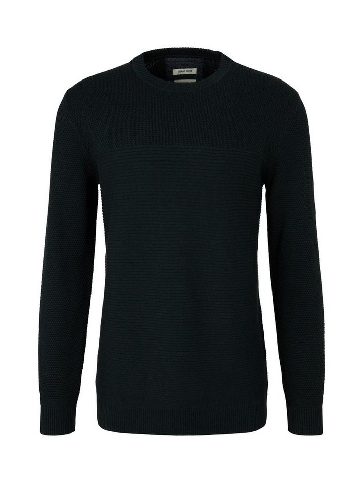 TOM TAILOR Strickpullover Pullover Basic Structured Knit Pullover von TOM TAILOR