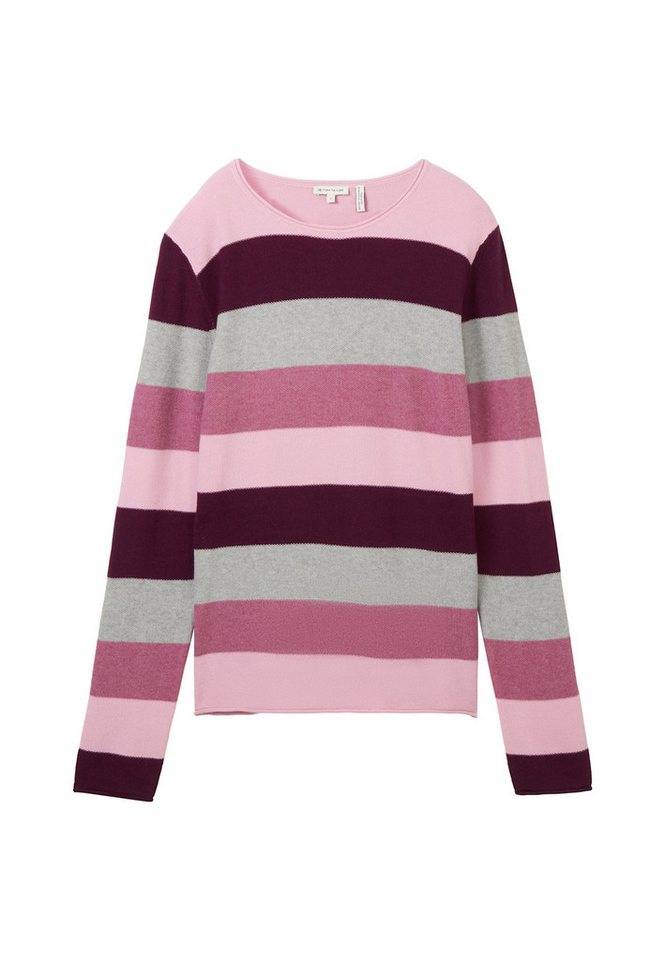 TOM TAILOR Strickpullover Pullover Strickpullover R-Neck (1-tlg) von TOM TAILOR