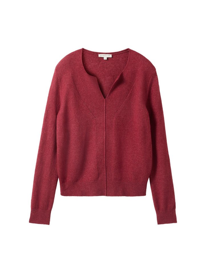 TOM TAILOR Strickpullover Pullover mit V-Ausschnitt - Regular Fit von TOM TAILOR