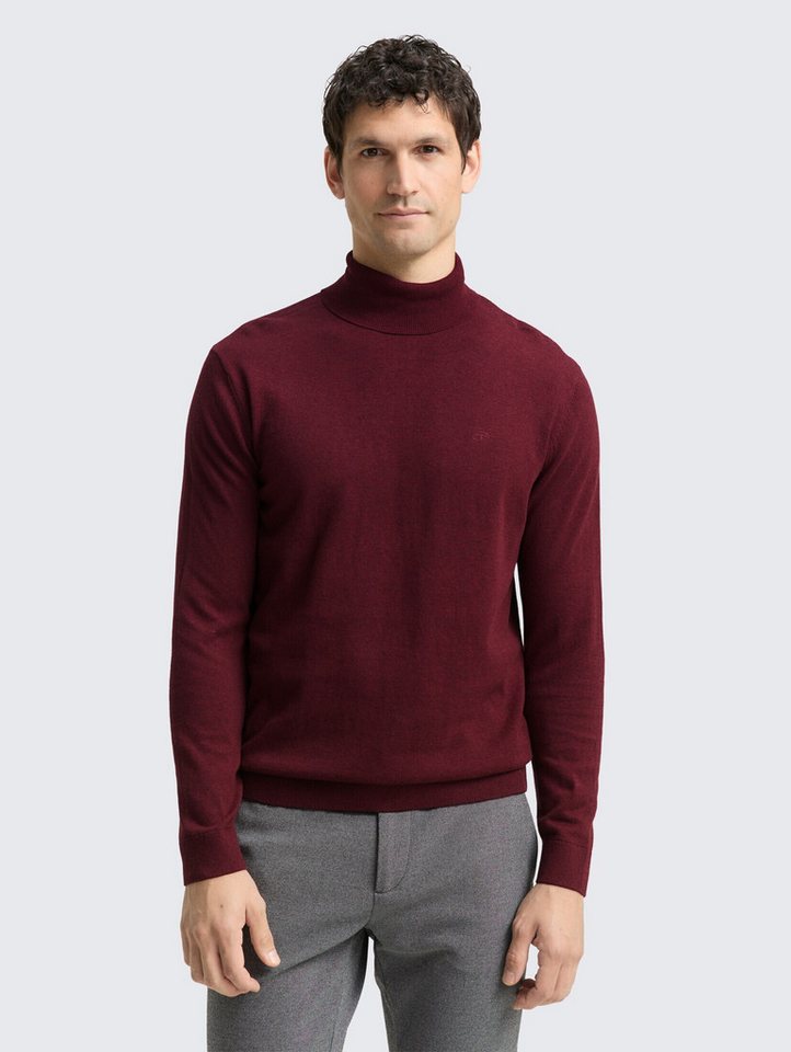 TOM TAILOR Strickpullover Pullover & Strickjacken Rollkragenpullover aus Baumwolle von TOM TAILOR