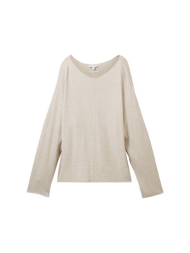 TOM TAILOR Strickpullover STRUCTURED BATWING aus Viskosemix von TOM TAILOR