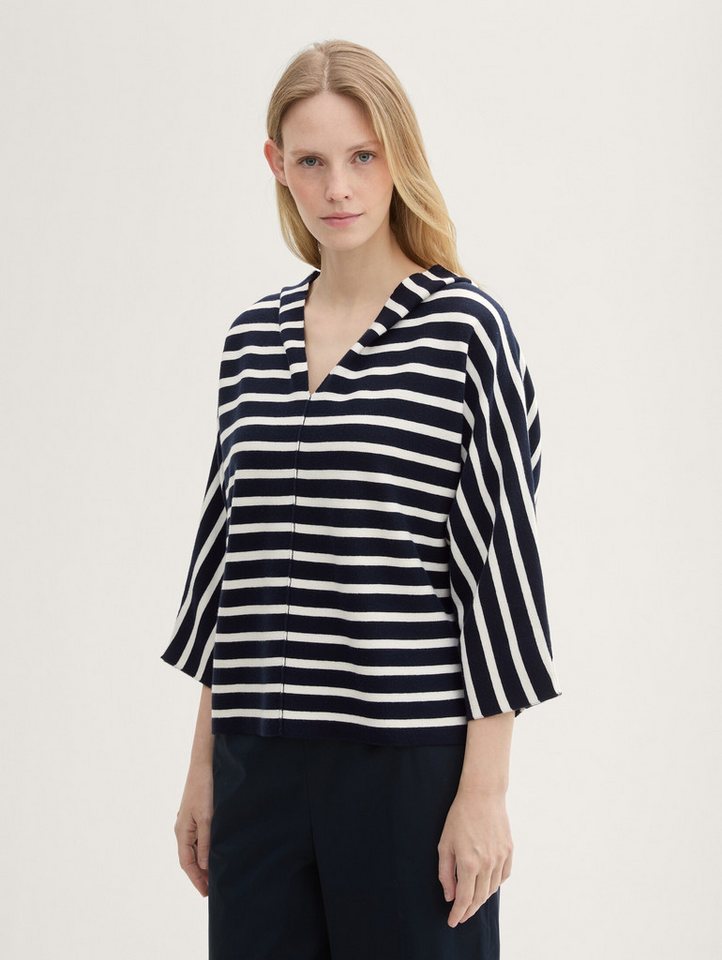 TOM TAILOR Strickpullover Strickoberteil mit TENCEL™ Lyocell von TOM TAILOR