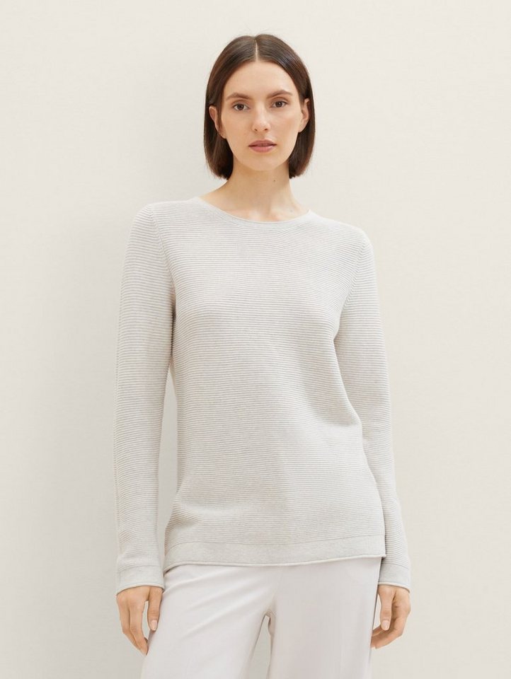 TOM TAILOR Strickpullover Strickpullover mit Bio-Baumwolle von TOM TAILOR