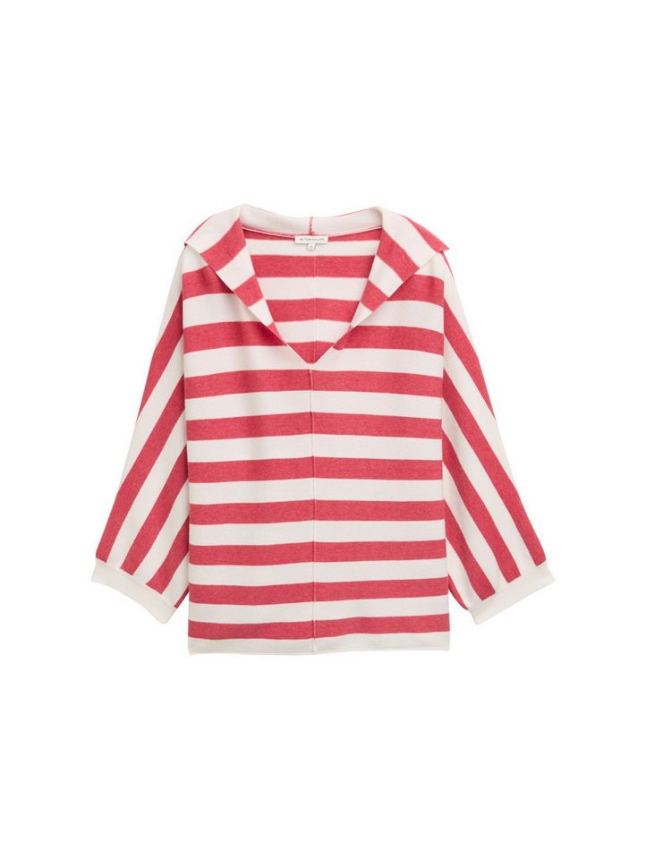 TOM TAILOR Strickpullover Strickpullover mit Kapuze - Loose Fit von TOM TAILOR