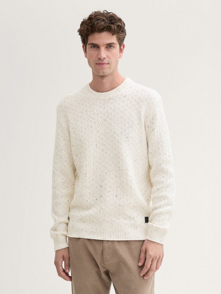 TOM TAILOR Strickpullover Regular Fit Strickpullover in Melange-Optik Regular Fit Strickpullover in Melange-Optik TOM TAILOR Strickpullover Regular Fit Strickpullover in Melange-Optik Regular Fit Strickpullover in Melange-Optik von TOM TAILOR