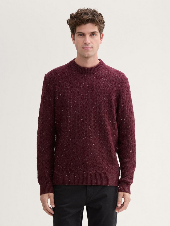 TOM TAILOR Strickpullover Regular Fit Strickpullover in Melange-Optik Regular Fit Strickpullover in Melange-Optik TOM TAILOR Strickpullover Regular Fit Strickpullover in Melange-Optik Regular Fit Strickpullover in Melange-Optik von TOM TAILOR