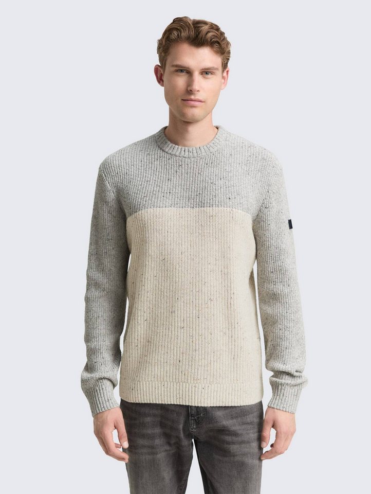 TOM TAILOR Strickpullover Strickpullover mit Strukturmix Strickpullover mit Strukturmix von TOM TAILOR
