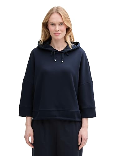 TOM TAILOR Strickpullover mit Farbverlauf, apricot Offwhite Gradient, M von TOM TAILOR