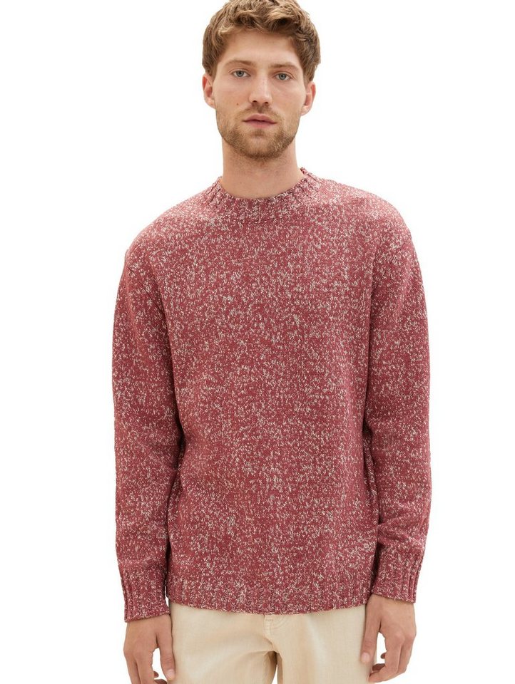 TOM TAILOR Strickpullover mit Markenlabel von TOM TAILOR