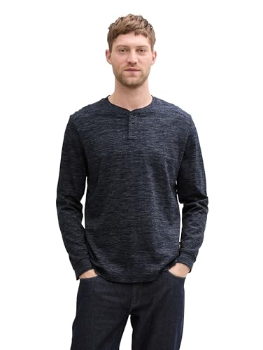 TOM TAILOR Strickpullover mit Muster, Green Lime White Multicolor, XL von TOM TAILOR