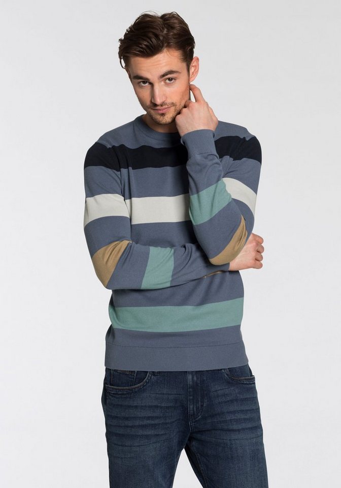TOM TAILOR Strickpullover mit Blockstreifen von TOM TAILOR
