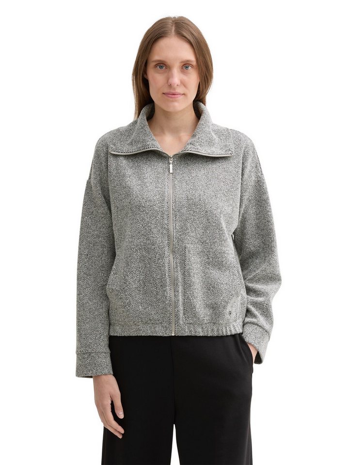 TOM TAILOR Sweatjacke mit großem Stehkragen von TOM TAILOR