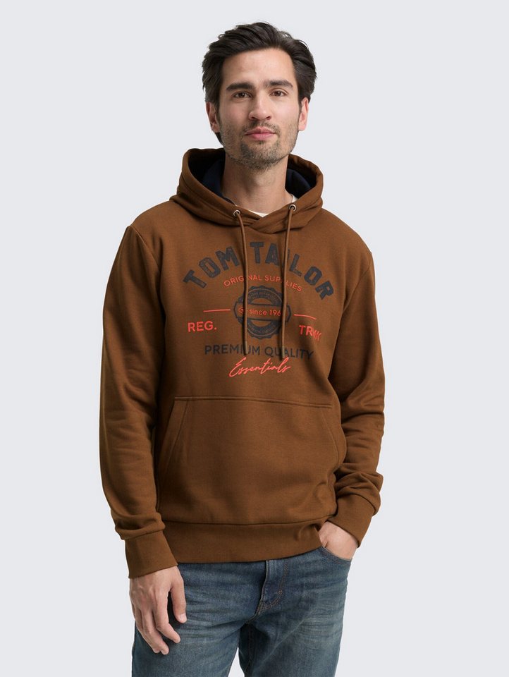 TOM TAILOR Sweatshirt Hoodie Sweatshirt mit Logo-Print Hoodie Sweatshirt mit Logo-Print von TOM TAILOR