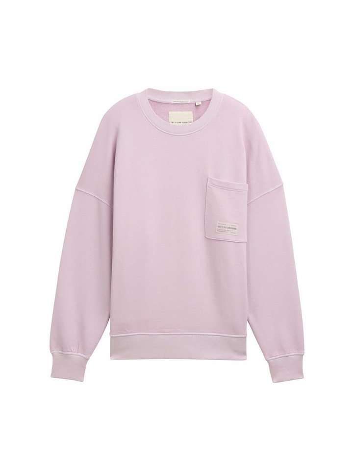 TOM TAILOR Sweatshirt Oversize Sweatshirt mit Brusttasche Oversize Sweatshirt mit Brusttasche von TOM TAILOR