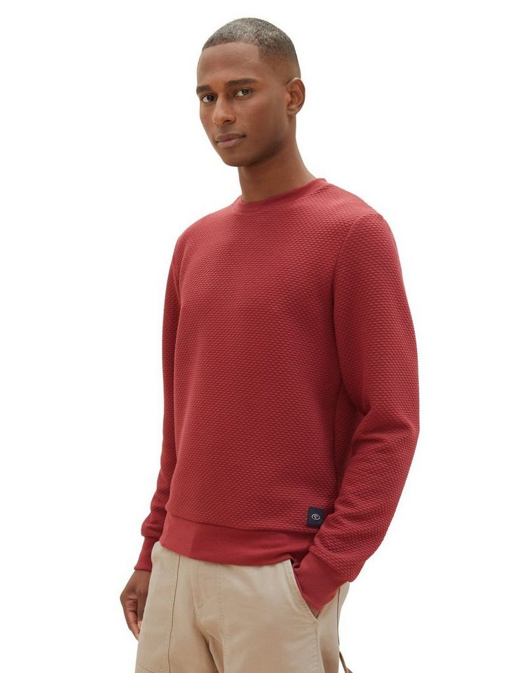 TOM TAILOR Hoodie QUILTED SWEAT aus Mischgewebe von TOM TAILOR