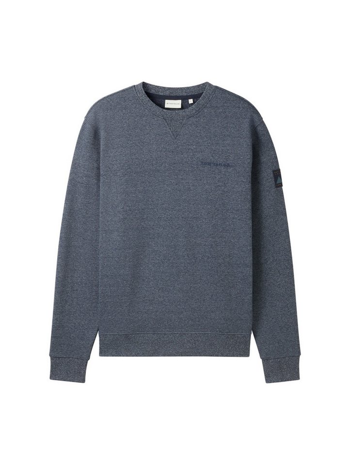 TOM TAILOR Sweatshirt Sweatshirt mit Logo-Badge - Regular Fit von TOM TAILOR