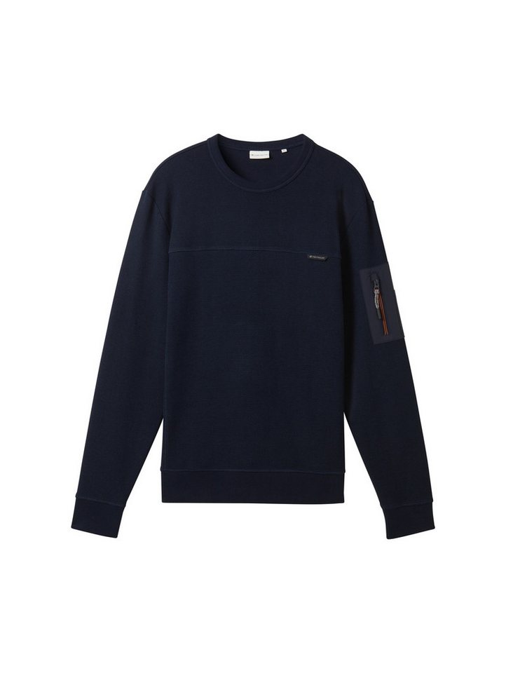 TOM TAILOR Sweatshirt Sweatshirt mit aufgesetzter Tasche - Regular Fit von TOM TAILOR