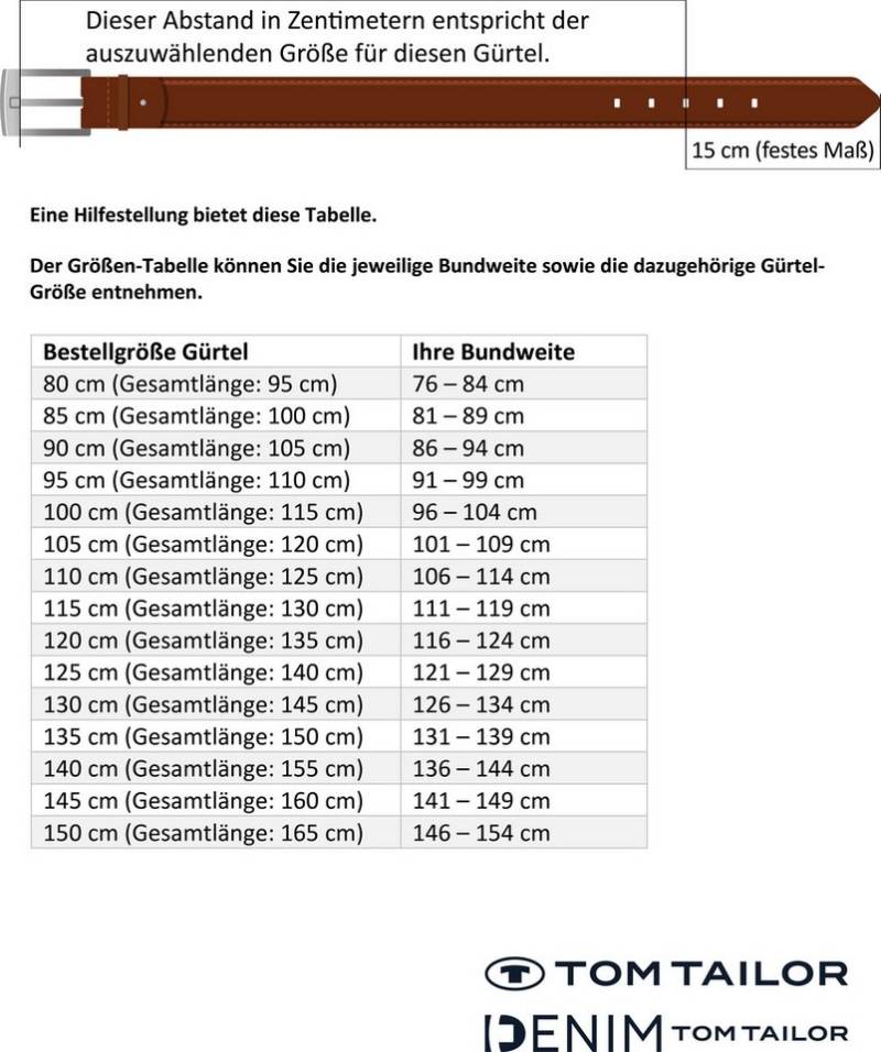 TOM TAILOR Synthetikgürtel TTPEACH 2 cm breiter Kinder Gürtel, Mädchen von TOM TAILOR