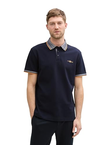 Tom Tailor Herren 1045629 Poloshirt, 10668-Sky Captain Blue, XL von TOM TAILOR