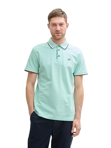 TOM TAILOR T-Shirt mit Muster, White Multi Leaf Design, XXL von TOM TAILOR
