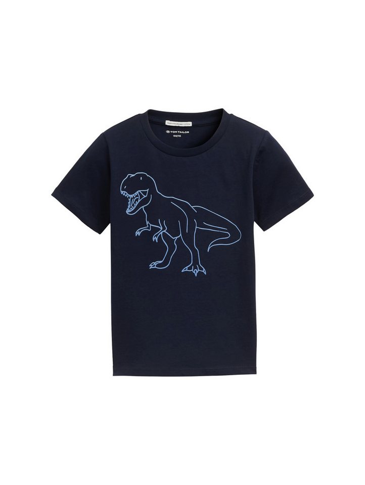 TOM TAILOR T-Shirt mit in der Nacht leuchtendem Print von TOM TAILOR