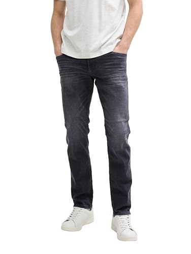 TOM TAILOR TTJOSH Regular Slim Fit Jeans, Used Mid Stone Blue Denim, 33/32 von TOM TAILOR