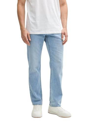 TOM TAILOR TTMARVIN Straight Jeans Shorts, Used Dark Stone Blue Denim, 30 von TOM TAILOR